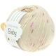 Lana Grossa COOL WOOL Baby Uni/Print 50g | 353-rå hvid/syren/rosa/mørk brun