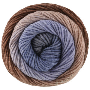 Lana Grossa COOL WOOL Big Color | 4050-taupe/gråbrun/gråblå/marine/himmelblå