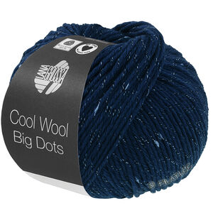Lana Grossa COOL WOOL Big Dots | 102-mørk blå