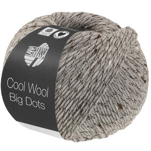 Lana Grossa COOL WOOL Big Dots | 109-lys grå