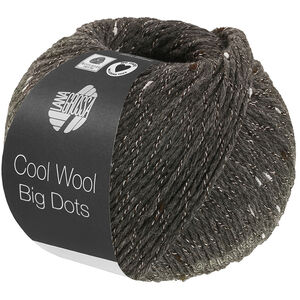 Lana Grossa COOL WOOL Big Dots | 110-mørk grå