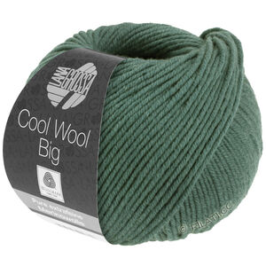 Lana Grossa COOL WOOL Big  Uni/Melange | 1004-mosgrøn