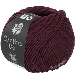 Lana Grossa COOL WOOL Big  Uni/Melange | 1044-sortrød