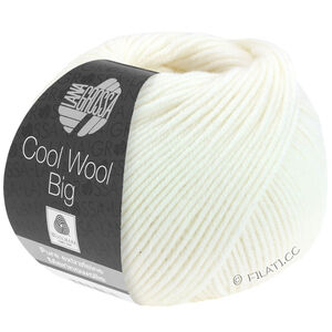 Lana Grossa COOL WOOL Big  Uni/Melange | 0615-hvid