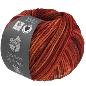 Lana Grossa COOL WOOL Big Vintage | 7188-laks/orange/rust/burgund