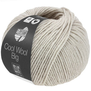 Lana Grossa COOL WOOL Big Mélange (We Care) | 1691-grège/beigegrå meleret