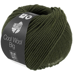 Lana Grossa COOL WOOL Big Mélange (We Care) | 1695-lodengrøn meleret
