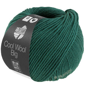 Lana Grossa COOL WOOL Big Mélange (We Care) | 1705-mørk grøn meleret