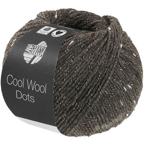 Lana Grossa COOL WOOL Dots | 10-mørk grå