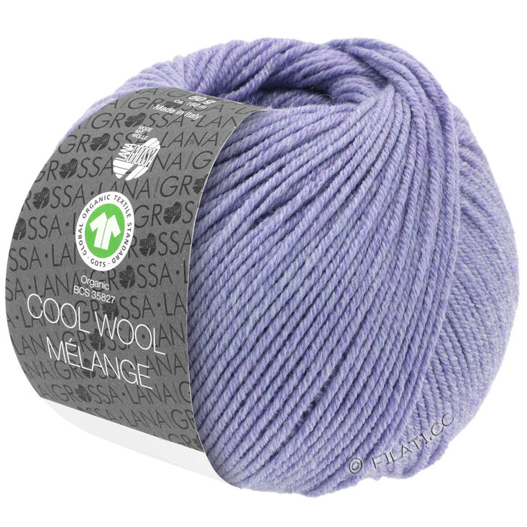 Lana Grossa COOL WOOL Melange (GOTS) | 101-syren meleret