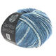 Lana Grossa COOL WOOL Semi Solid | 6509-marine/gråviolet meleret