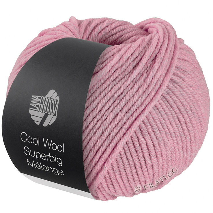 Lana Grossa COOL WOOL Superbig Mélange | 201-rosa meleret