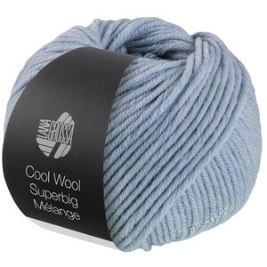 Lana Grossa COOL WOOL Superbig Mélange | 206-lys blå meleret