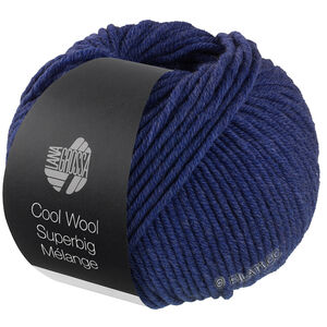Lana Grossa COOL WOOL Superbig Mélange | 208-mørk blå meleret