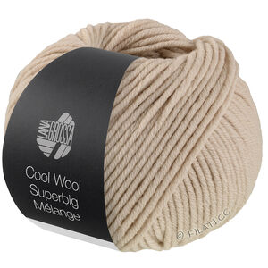 Lana Grossa COOL WOOL Superbig Mélange | 214-beige meleret