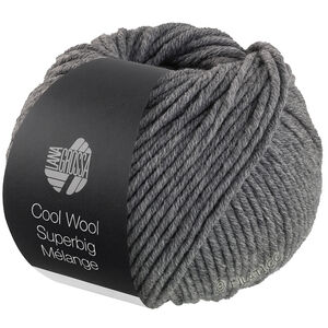 Lana Grossa COOL WOOL Superbig Mélange | 217-mørk grå meleret