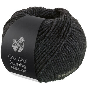 Lana Grossa COOL WOOL Superbig Mélange | 218-antracit meleret