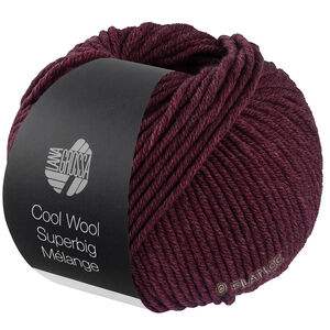 Lana Grossa COOL WOOL Superbig Mélange | 221-sortrød meleret