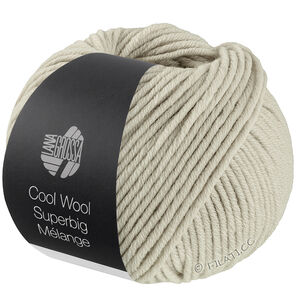 Lana Grossa COOL WOOL Superbig Mélange | 231-lys grå meleret