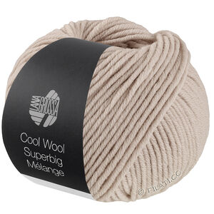 Lana Grossa COOL WOOL Superbig Mélange | 232-gråbeige meleret