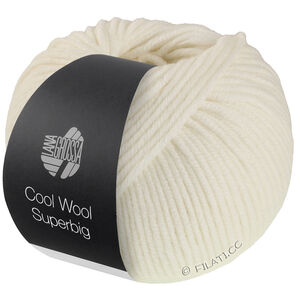 Lana Grossa COOL WOOL Superbig | 34-hvid