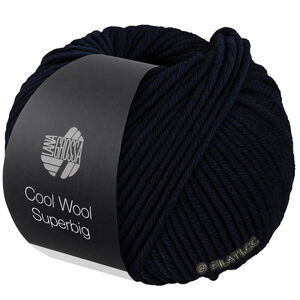 Lana Grossa COOL WOOL Superbig | 44-natblå