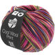Lana Grossa COOL WOOL Print | 749-vinrød/pink/gulgrøn/blåviolet/laks/mokka