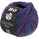 Lana Grossa COOL WOOL Print | 837-dueblå/blomme/rødviolet