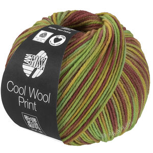 Lana Grossa COOL WOOL  Print | 839-pistacie/lys grøn/sennep/mauve