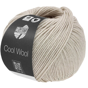 Lana Grossa COOL WOOL Mélange (We Care) | 1491-grège/beigegrå meleret