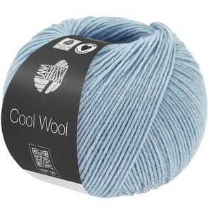 Lana Grossa COOL WOOL Mélange (We Care) | 1502-lys blå meleret