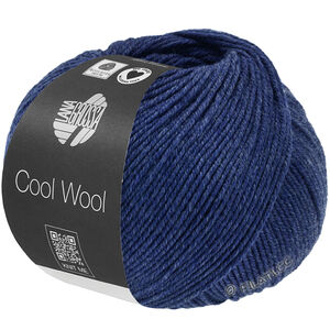 Lana Grossa COOL WOOL Mélange (We Care) | 1504-mørk blå meleret