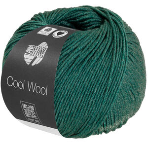 Lana Grossa COOL WOOL Mélange (We Care) | 1505-mørk grøn meleret