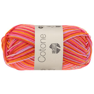 Lana Grossa COTONE  Print/Spray/Mouliné | 342-pink/syren/abrikos/hindbær