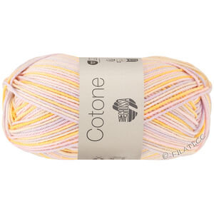 Lana Grossa COTONE  Print/Spray/Mouliné | 357-lys gul/sartlilla/rosé/ecru