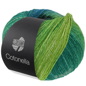 Lana Grossa COTONELLA | 17-petrol/rødviolet/fuchsia/grå lilla/myntegrøn/brombær/hindbær/mørk blå/mellem blå/gulgrøn/græsgrøn