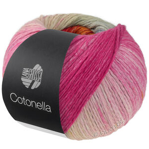 Lana Grossa COTONELLA | 19-kamel/pink/fuchsia/rødviolet/grå/syren/gulorange/rød/gul