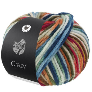 Lana Grossa CRAZY | 02-resedagrøn/skog grøn/fersken/lys beige/mørk blå