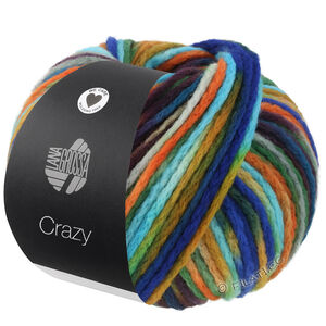 Lana Grossa CRAZY | 10-turkis/orange/sennep/royal