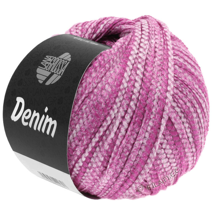 Lana Grossa DENIM | 01-pink/hvid