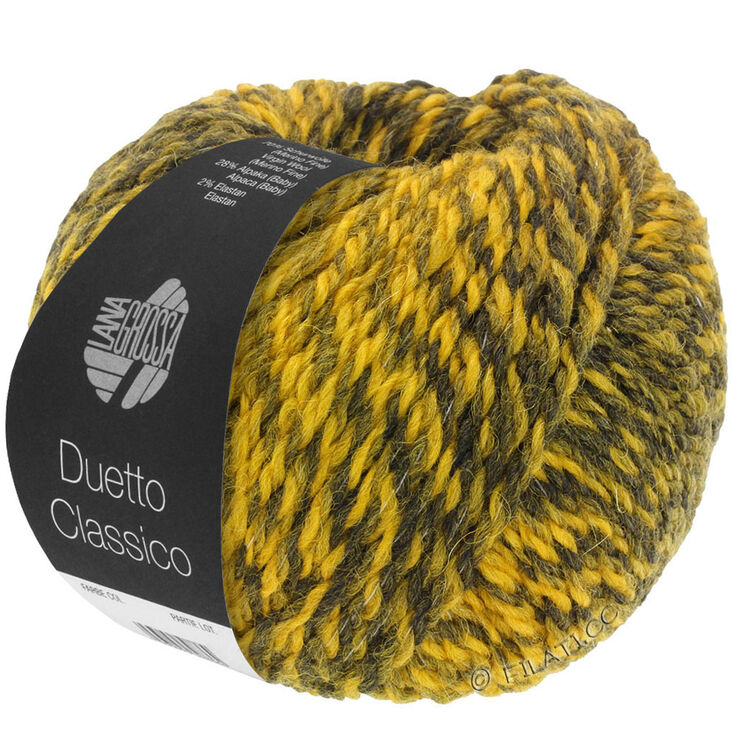 Lana Grossa DUETTO CLASSICO | 01-sennepgul/gråoliven/sortoliven