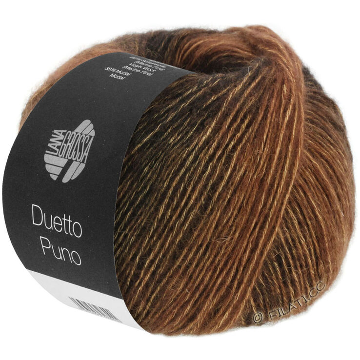 Lana Grossa DUETTO PUNO | 102-nougat/gråbrun/sortbrun