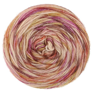 Lana Grossa  | 68-rå hvid/mauve/orkidéviolet/terrakotta/gammelguld