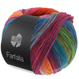 Lana Grossa FARFALLA | 12-mørk blå/turkis/grå/mørk grøn/grøn/orange/koral/fuchsia/bordeaux/lys grøn/laks