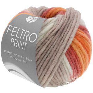 Lana Grossa FELTRO Print | 0394-beige/taupe/rust/orange