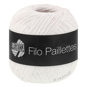 Lana Grossa FILO PAILLETTES | 01-hvid