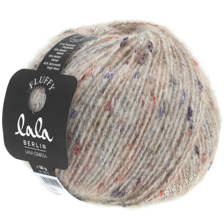 Lana Grossa FLUFFY (lala BERLIN) | 101-natur/beige meleret