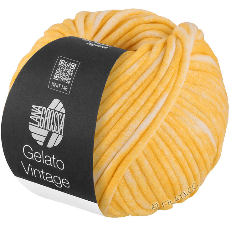 Lana Grossa GELATO Vintage | 101-gul/hvid