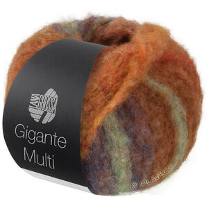 Lana Grossa GIGANTE MULTI | 104-kamel/chokoladebrun/orange/mynteturkis/sennepgul/okker/gråbrun/rust