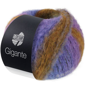 Lana Grossa GIGANTE | 14-violet/violetblå/mosgrøn/kaki/okker